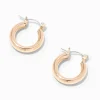 Claire's Anneaux-Créoles tubulaires 20 mm couleur dorée
