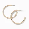 Claire's Anneaux-Créoles tubulaires 20 mm couleur dorée