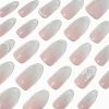 Claire's Ongles-3D Bow & Glitter Stiletto Vegan Faux Nail Set - 24 Pack