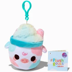 Claire's Cuddle Barn®-Décoration à clip pour sac en peluche Mooshake barbe à papa 8 cm en exclusivité chez Claire’s #Plush Goals by Cuddle Barn®