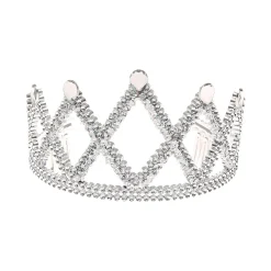 Claire's Déguisements-Diadème en filigrane et strass couleur argentée Claire's Club