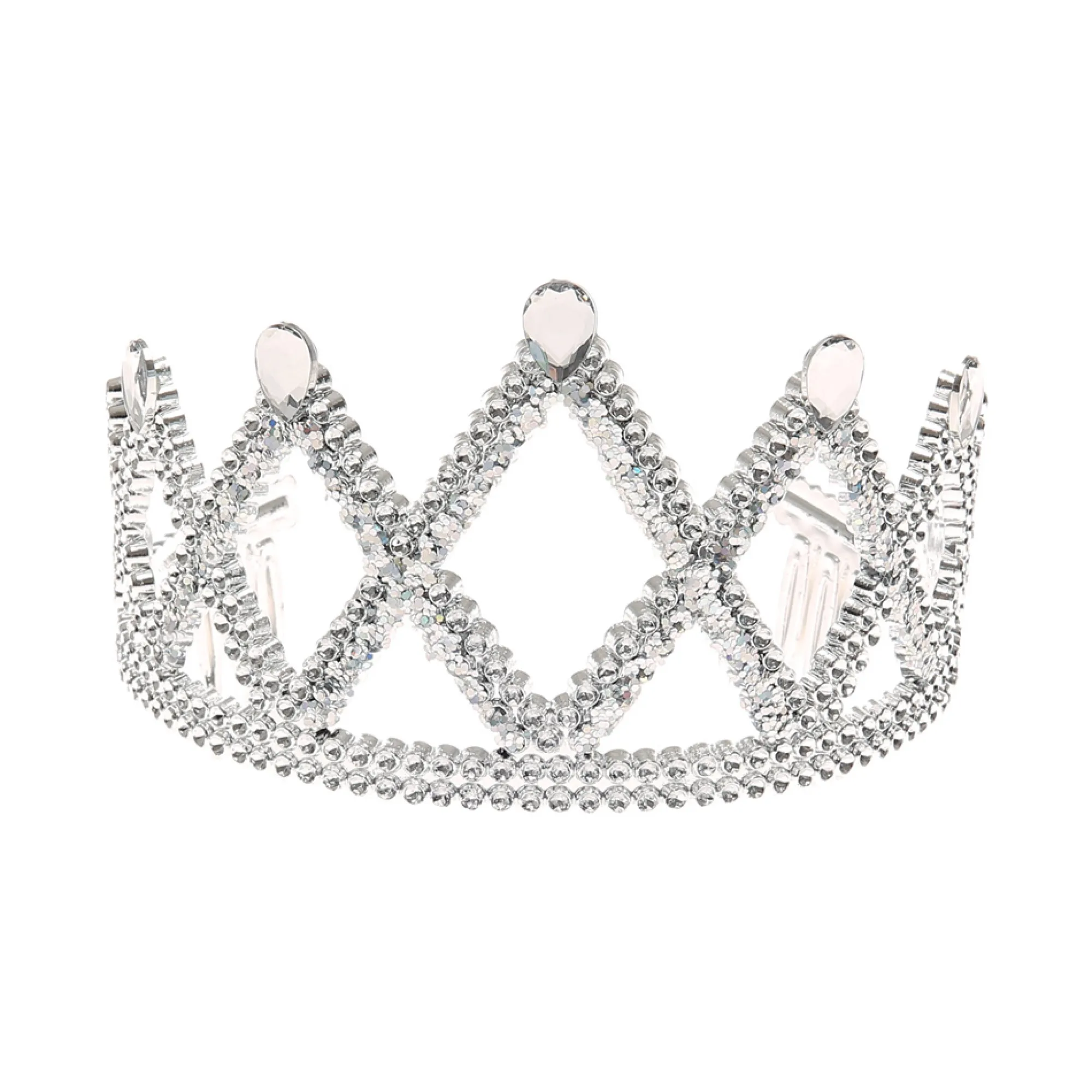 Claire's Déguisements-Diadème en filigrane et strass couleur argentée Claire's Club