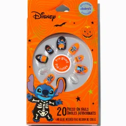 Claire's Ongles-Disney Stitch Claire's Exclusive Halloween Stiletto Press On Faux Nail Set - 20 Pack