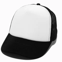 Claire's Chapeaux Et Casquettes-DIY Black Trucker-Style Hat