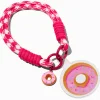 Claire's Accessoires Téléphone-Dragonne pour portable pied-de-poule donut rose