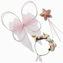 Claire's Déguisements-Ensemble de déguisement ailes et couronne de fleurs couleur cuivrée Claire's Club - Lot de 3