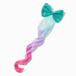Claire's Perruques Et Extensions-Extension de cheveux synthétiques avec nœud bijoux dégradé Claire's Club