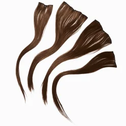 Claire's Perruques Et Extensions-Extensions de cheveux synthétiques à clip pour cheveux marron clair - Lot de 4