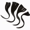 Claire's Perruques Et Extensions-Extensions de cheveux synthétiques à clip noirs - Lot de 4
