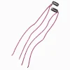 Claire's Perruques Et Extensions-Extensions de cheveux synthétiques à clip avec strass roses - Lot de 2