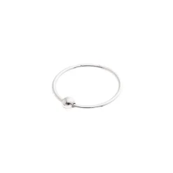 Claire's Bijoux De Piercing-Faux anneau de nez perlé basique couleur argentée