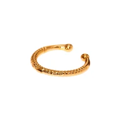 Claire's Bijoux De Piercing-Faux anneau de nez ressort couleur dorée