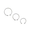 Claire's Bijoux De Piercing-Faux anneaux de différentes tailles couleur argentée - Lot de 3