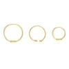 Claire's Bijoux De Piercing-Faux anneaux de piercing de nez effet dégradé couleur dorée - Lot de 3