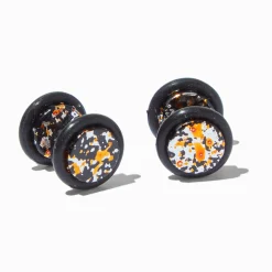 Claire's Clous D'oreilles|Bijoux De Piercing-Faux écarteurs d'oreilles boutons éclaboussures orange