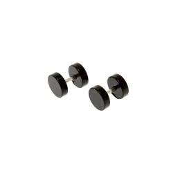 Claire's Clous D'oreilles|Bijoux De Piercing-Faux écarteurs d'oreilles 1,2 mm noirs