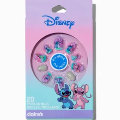 Claire's Ongles-Faux ongles autocollants stiletto BFF en exclusivité chez Claire’s Disney Stitch - Lot de 20