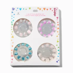 Claire's Ongles-Faux ongles autocollants vegan assortis Claire's Club - Lot de 4