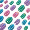 Claire's Ongles-Faux ongles vegan autocollants stiletto Sheen Queen - Lot de 24