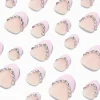 Claire's Ongles-Faux ongles vegan autocollants stiletto French manucure avec strass roses - Lot de 24