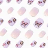 Claire's Ongles-Faux ongles vegan autocollants ballerine papillon violet - Lot de 24