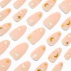 Claire's Ongles-Faux ongles vegan en amande longs étoiles cœurs blancs - Lot de 24