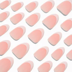 Claire's Ongles-Faux ongles vegan squoval French manucure - Lot de 24