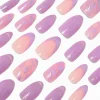 Claire's Ongles-Faux ongles vegan stiletto œil de chat violet - Lot de 24