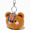 Claire's Porte-clés-Fuzzy Bear Soft Toy Keyring