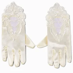 Claire's Gants Et Mitaines-Gants brodés satinés blancs pour occasion spéciale Claire's Club - 1 paire