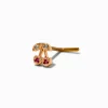 Claire's Bijoux De Piercing-20G Gold-tone Stainless Steel Cubic Zirconia Cherry Nose Stud