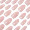 Claire's Ongles-Glitter Butterfly Stiletto Vegan Faux Nail Set - 24 Pack