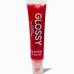 Claire's Lèvres-Gloss brillant holographique - Rouge