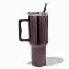 Claire's Gourdes Et Tasses-Gobelet à anse en acier inoxydable chromé noir