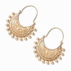 Claire's Anneaux-Gold-tone Boho Hoops