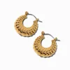 Claire's Anneaux-Gold-tone Crescent Hoop Earrings