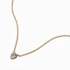 Claire's Colliers-Gold-tone Cubic Zirconia Teardrop Pendant Necklace