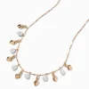 Claire's Colliers-Gold-tone Pearl Dangle Necklace