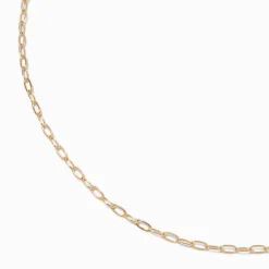 Claire's Colliers-Gold-tone Small Paperclip Chain Necklace