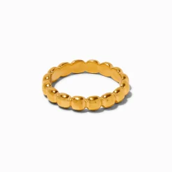 Claire's Bagues|Bijoux Premium-Gold-tone Stainless Steel Bubble Ring