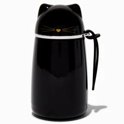Claire's Gourdes Et Tasses-Gourde en acier inoxydable chat noir