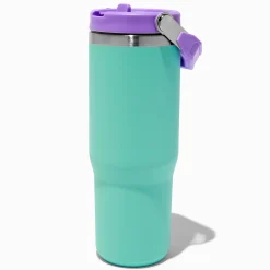 Claire's Gourdes Et Tasses-Gourde en acier inoxydable color block bleu sarcelle et violette