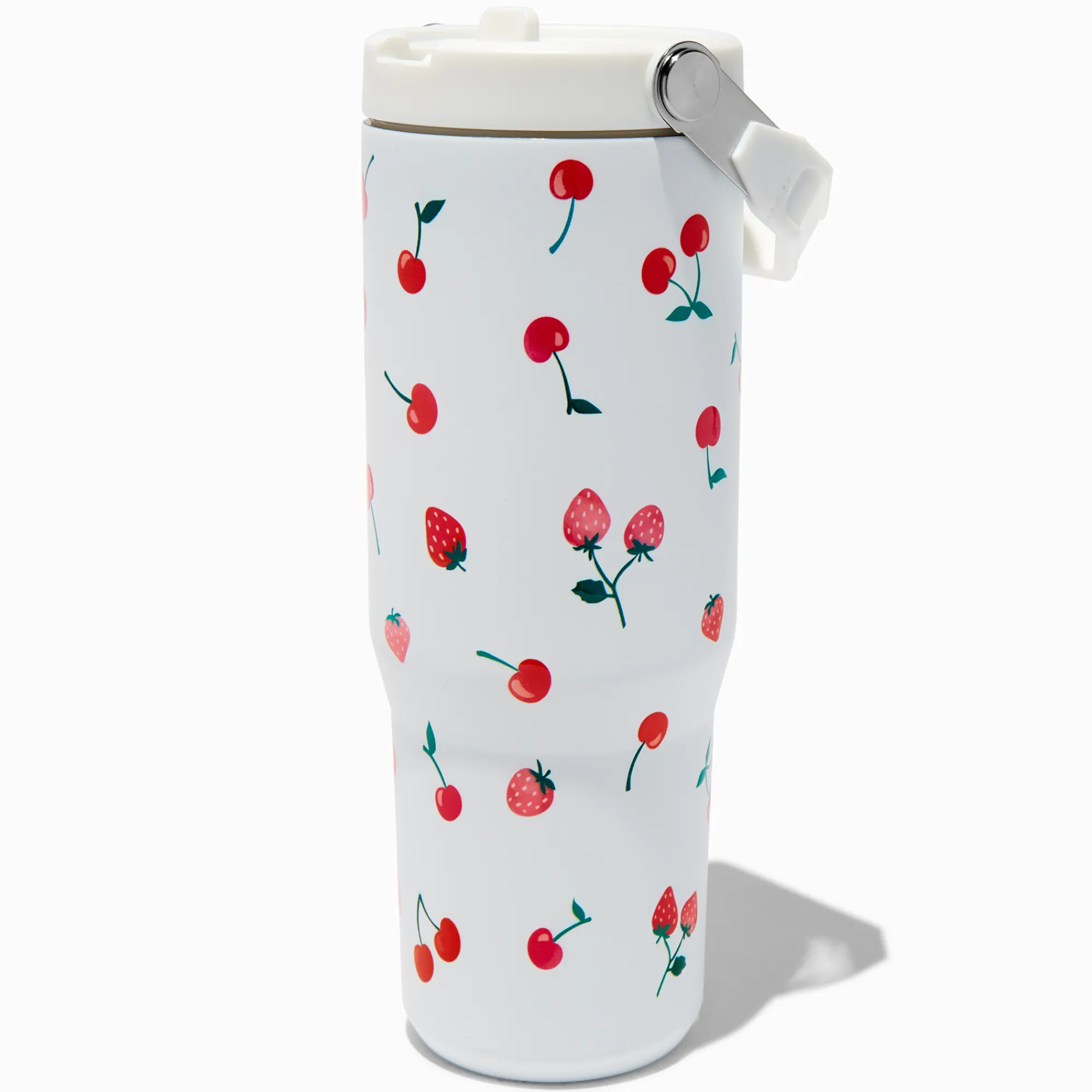 Claire's Gourdes Et Tasses-Gourde en acier inoxydable imprimé fraise et cerise