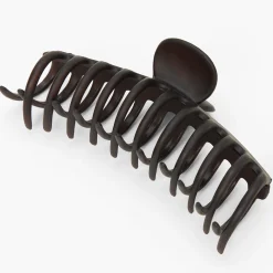 Claire's Barrettes Et Pinces-Grande pince à cheveux noire mate