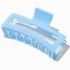 Claire's Barrettes Et Pinces-Grande pince à cheveux rectangulaire bleu clair bicolore