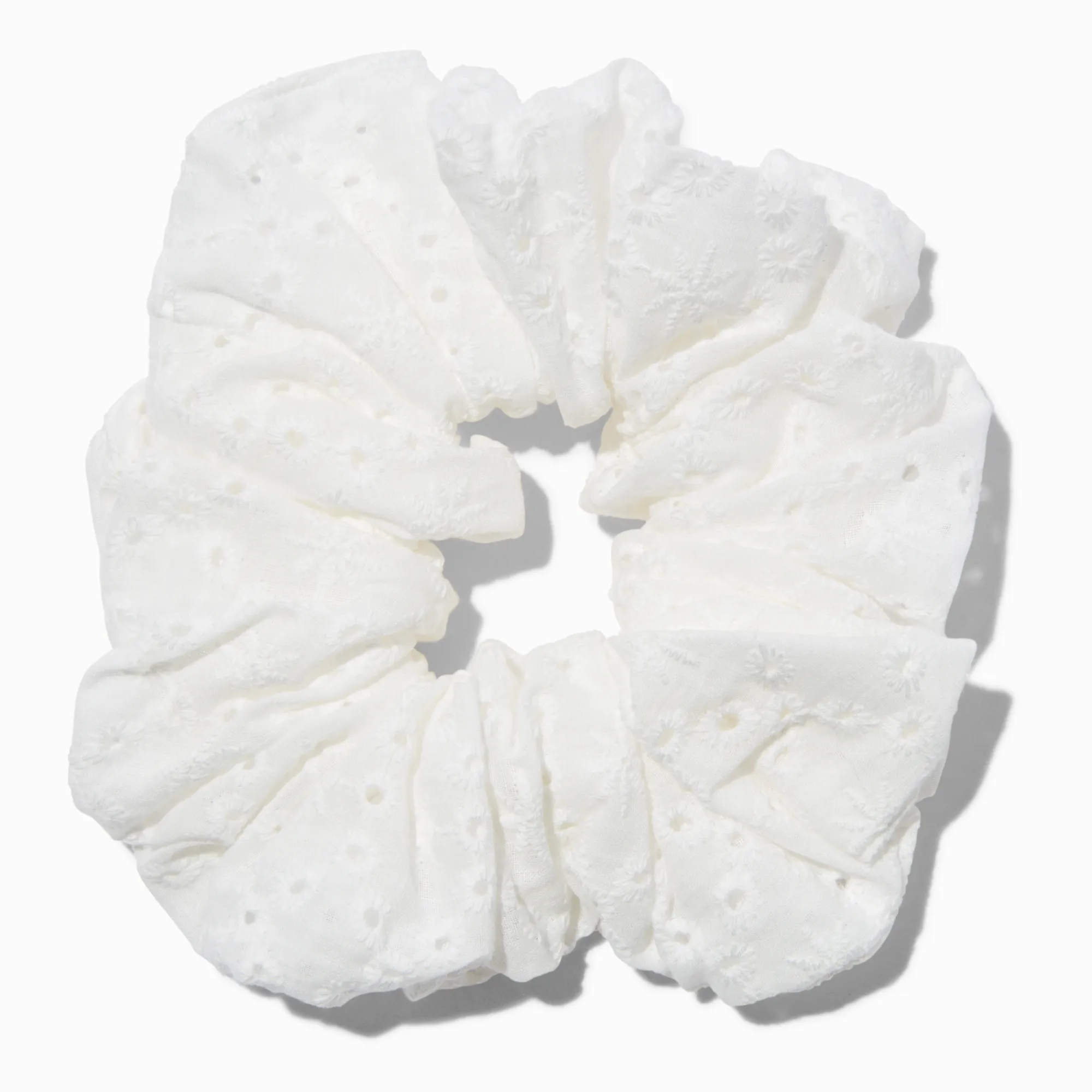 Claire's Chouchous-Gros chouchou blanc à œillets