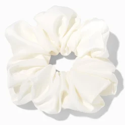 Claire's Chouchous-Gros chouchou blanc soyeux