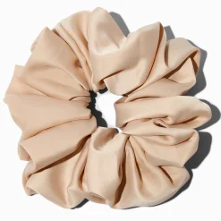 Claire's Chouchous-Gros chouchou soyeux couleur nude
