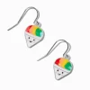 Claire's Pendantes-Happy Face Snow Cone Drop Earrings