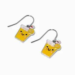 Claire's Pendantes-Happy Lemonade Drop Earrings